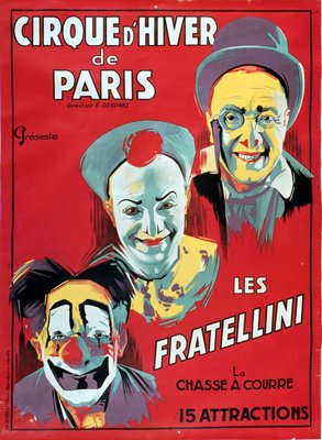 Poster Pubblicitario 39 Cirque D 39 Hiver De Pari