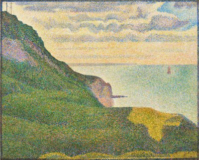 Vista sul mare a Port-en-Bessin, in Normandia, 1888 da Georges Seurat