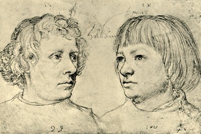 Ambrogio e Hans, i figli degli artisti, 1511, 1943. da Hans Holbein the Elder