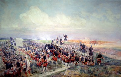 Saluto prima della battaglia di Fontenoy l'11/05/1745. Dipinto di