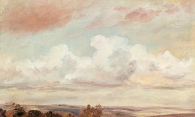 Cumuli su un paesaggio, 1822 da John Constable