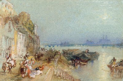 Andernach, 1817 (wc con penna e inchiostro nero su carta intrecciata) da Joseph Mallord William Turner