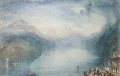 Lago dei Quattro Cantoni: la baia di Uri da Joseph Mallord William Turner