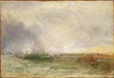 Mare roccioso che rompe in riva, 1840-5 da Joseph Mallord William Turner