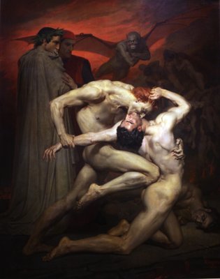 Dante e Virgilio da William Adolphe Bouguereau