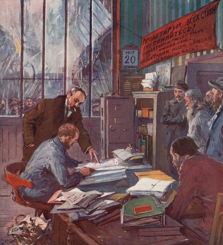 Fabbrica sotto il controllo dei lavoratori, Rivoluzione Russa da (after) Carrey