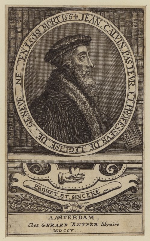 Giovanni Calvino, teologo francese e pastore della Riforma Protestante da (after) Dutch School