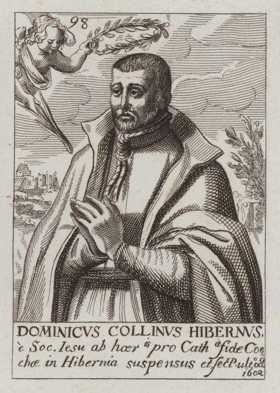 Domenico Collins, gesuita irlandese e martire cattolico (incisione) da (after) English School
