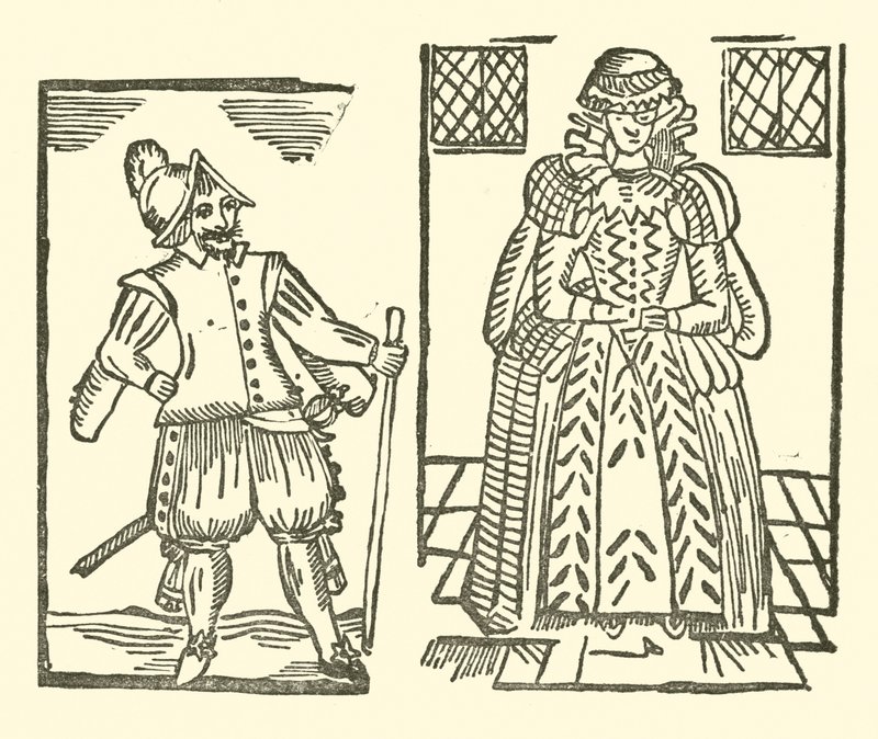 Illustrazione per The Roxburghe Ballads (xilografia) da (after) English School
