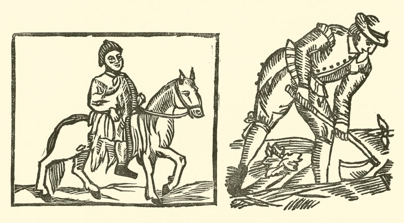 Illustrazione per The Roxburghe Ballads da (after) English School