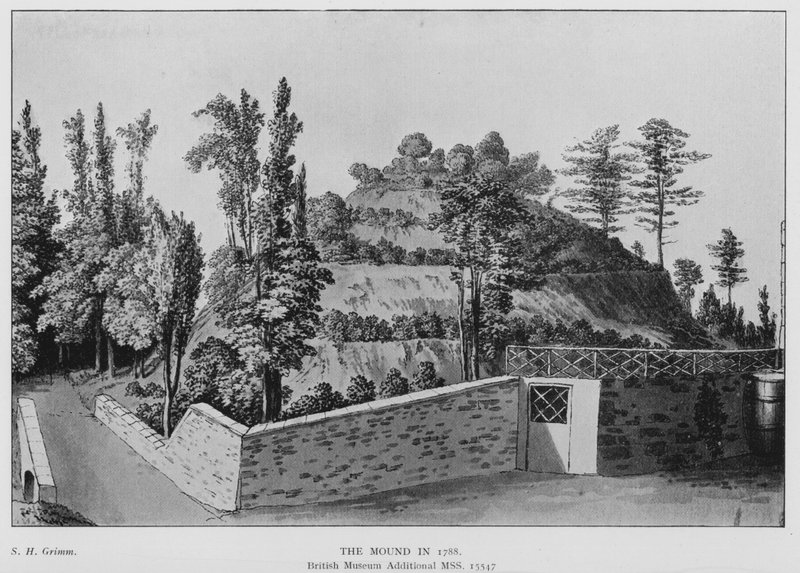 Marlborough, Il Tumulo nel 1788 da (after) English School