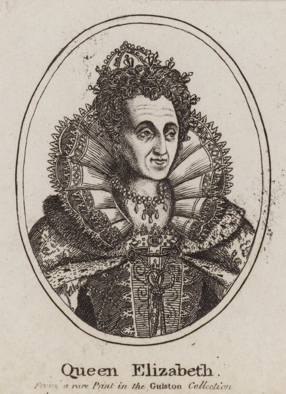 Regina Elisabetta I (incisione) da (after) English School