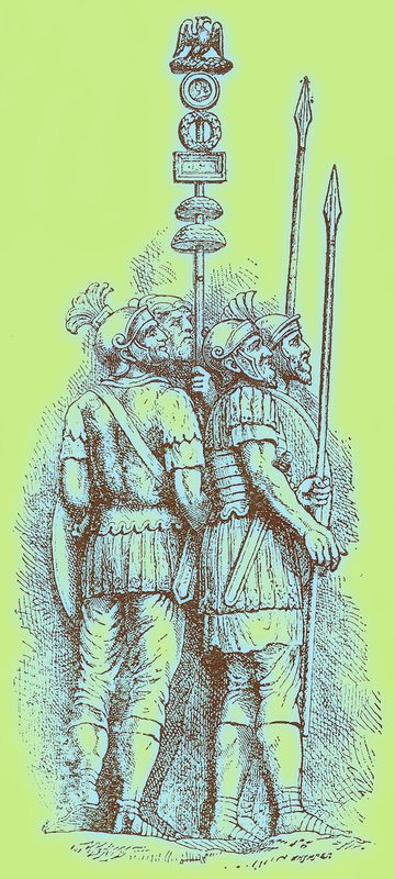 Soldati romani, illustrazione per 