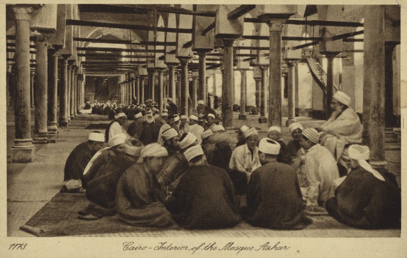 Interno della Moschea di Al-Azhar, Il Cairo da (after) English photographer