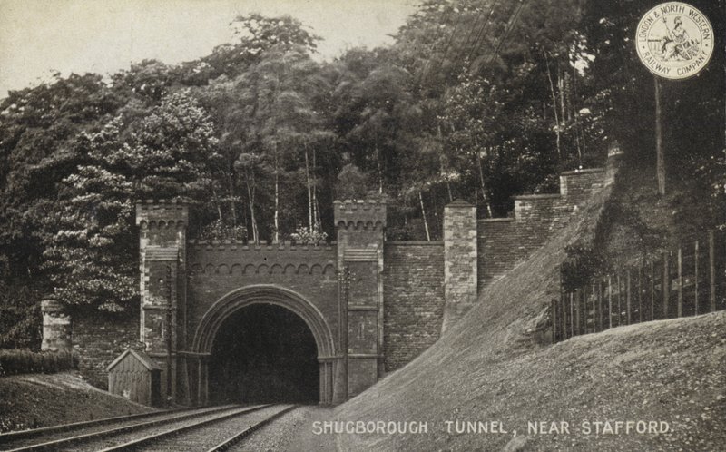 Tunnel di Shugborough, vicino a Stafford da (after) English photographer