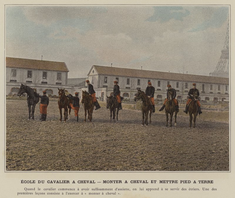 Scuola del Cavaliere a Cavallo, Montare a Cavallo e Scendere da (after) French Photographer