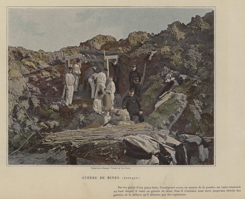 Guerra di Mine, Attacco (foto colorata) da (after) French Photographer