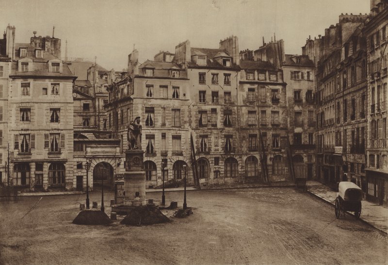 La place Dauphine, parte demolita nel 1875 da (after) French Photographer