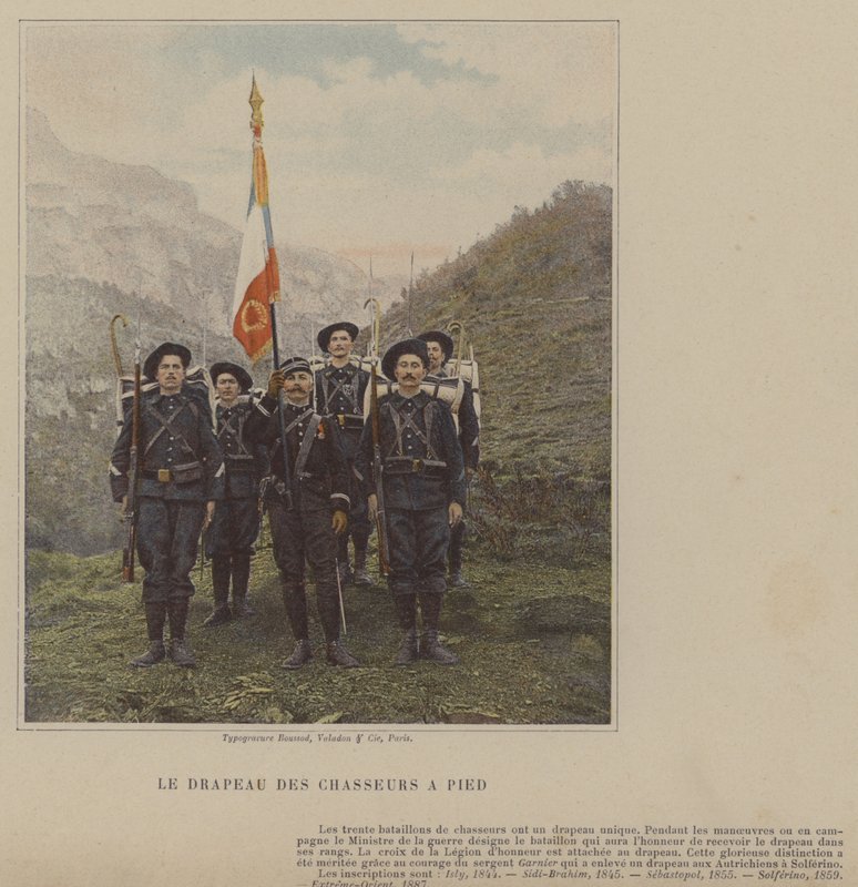 Le Drapeau des Chasseurs a Pied da (after) French Photographer