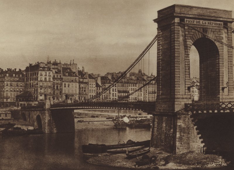 Il Pont Louis-Philippe, Pont de la Réforme durante la Rivoluzione del 1848 da (after) French Photographer