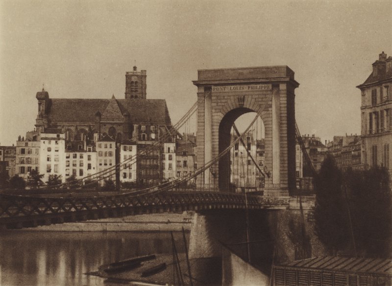 Il Pont Louis-Philippe verso la riva destra da (after) French Photographer