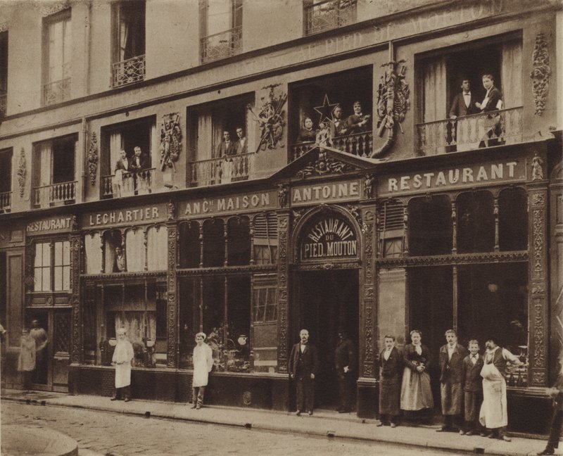 Il ristorante del Pied-de-Mouton, rue Vauvilliers da (after) French Photographer