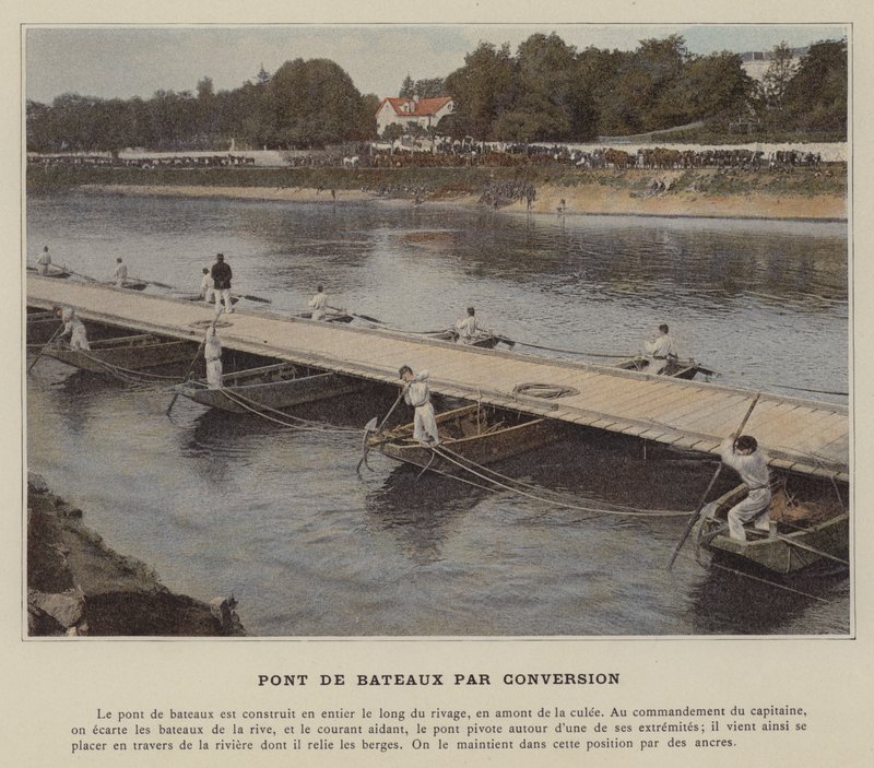 Ponte di Barche per Conversione (foto colorata) da (after) French Photographer