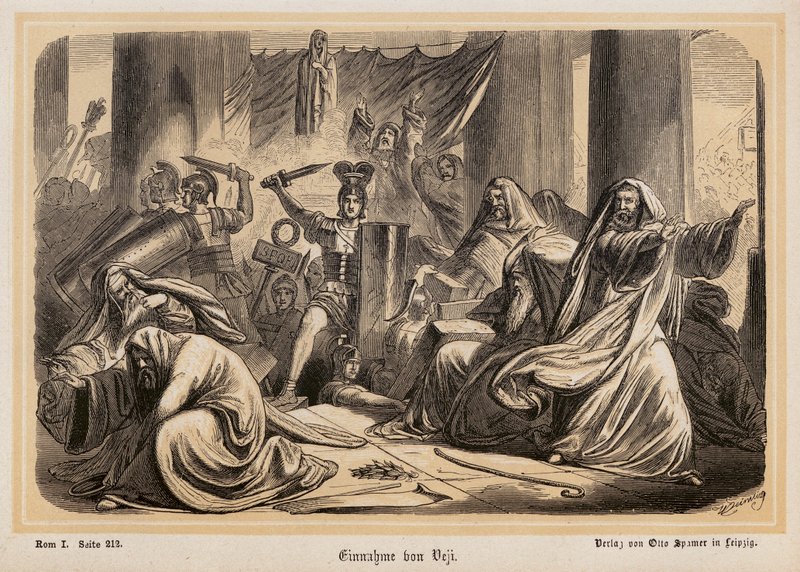Cattura di Veio da parte dei Romani da (after) German School