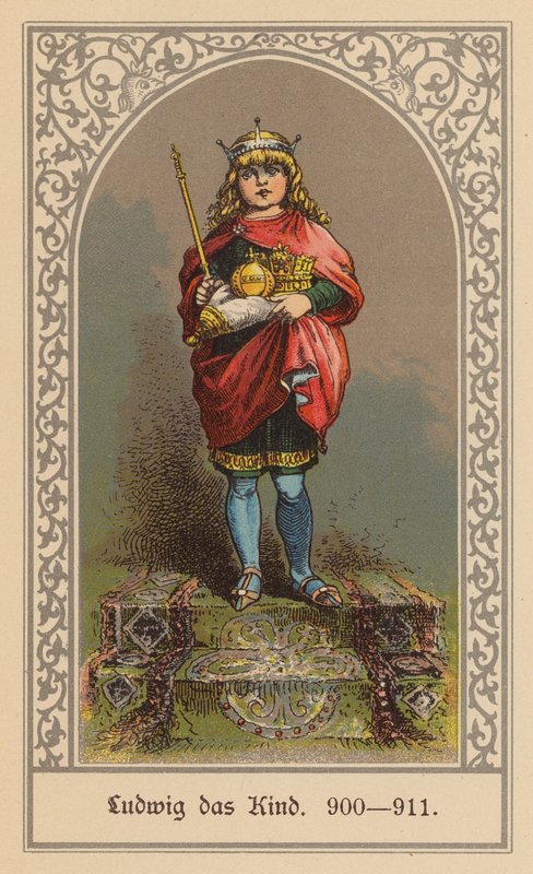 Luigi il Fanciullo, Re della Francia Orientale da (after) German School