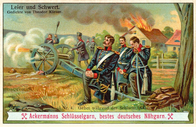 Preghiera durante la battaglia da (after) German School