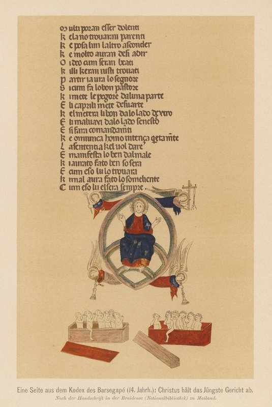 Il Giudizio Universale di Gesù Cristo da (after) Italian School