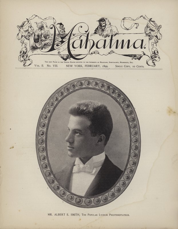 Albert E Smith, il popolare prestigiatore del Lyceum da American School