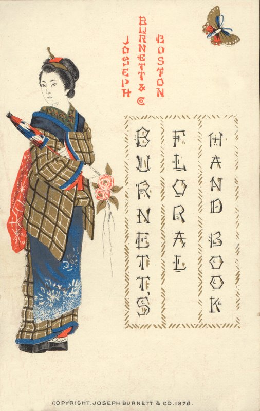 Donna giapponese, Burnetts Floral Handbook, 1878 da American School