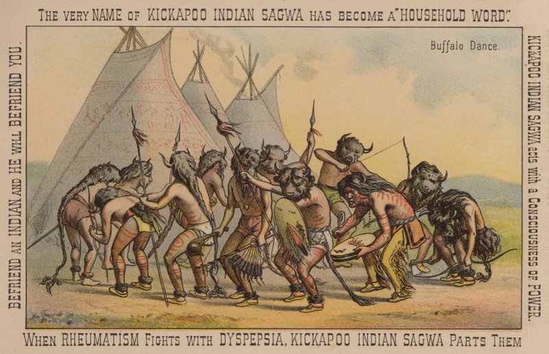 Danza del bufalo dei nativi americani da American School