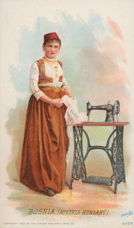 Macchina da cucire, Bosnia, Austria-Ungheria da American School