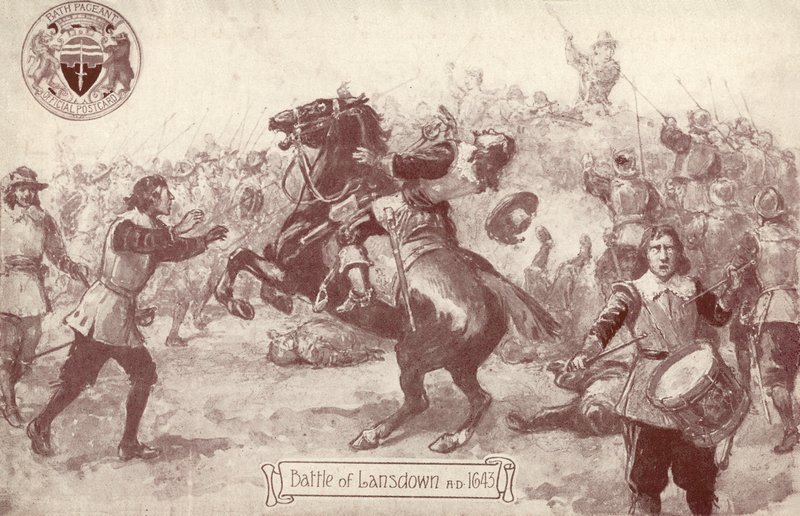 Battaglia di Lansdown, AD 1643 da English School