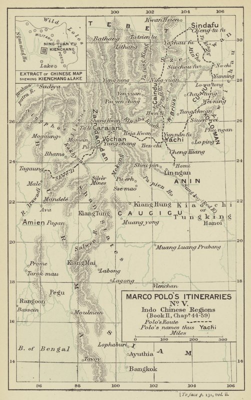 Gli Itinerari di Marco Polo No V, Regioni Indo-Cinesi da English School