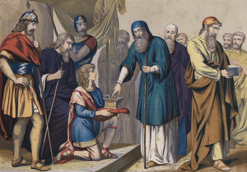 La distribuzione della terra di Canaan da English School