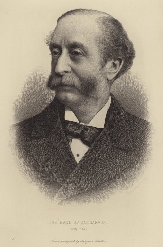 Il conte di Carnarvon, morto nel 1890 da English School