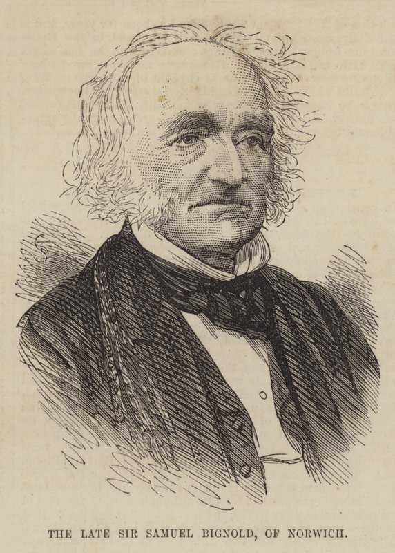 Il defunto Sir Samuel Bignold, di Norwich da English School