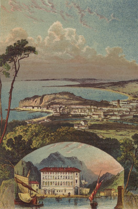 Veduta di Nizza, La casa in cui nacque Garibaldi a Nizza da English School