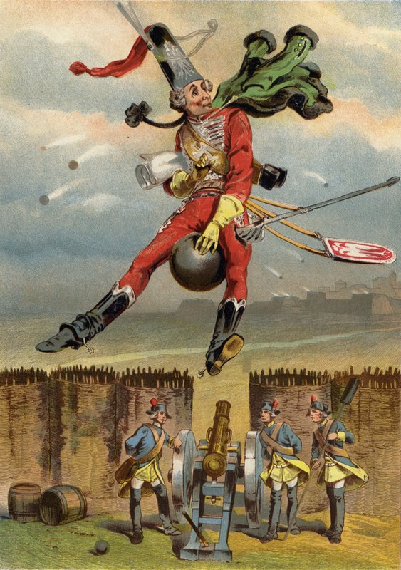 Illustrazione per Le avventure del barone di Münchhausen da European School