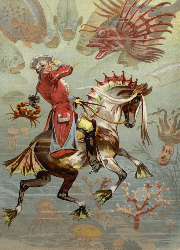 Illustrazione per Le avventure del barone di Münchhausen da European School
