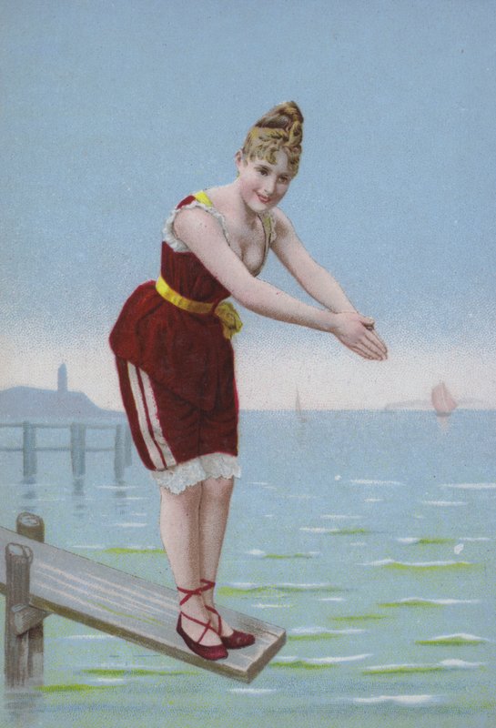 Donna su un Trampolino al Mare da European School