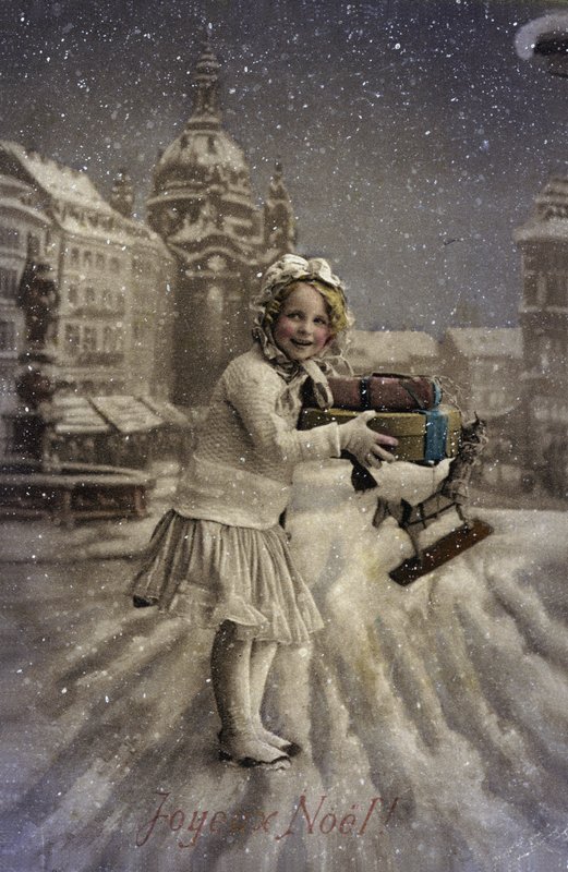 Bambina nella neve da French Photographer
