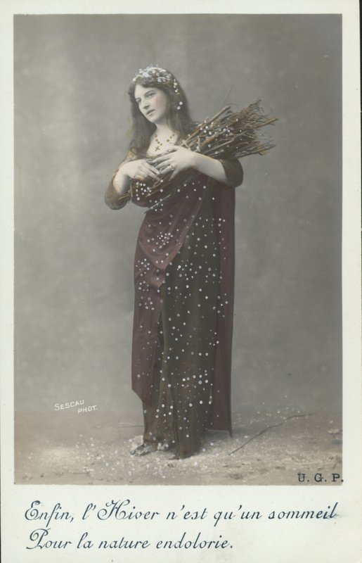 Donna in inverno da French Photographer