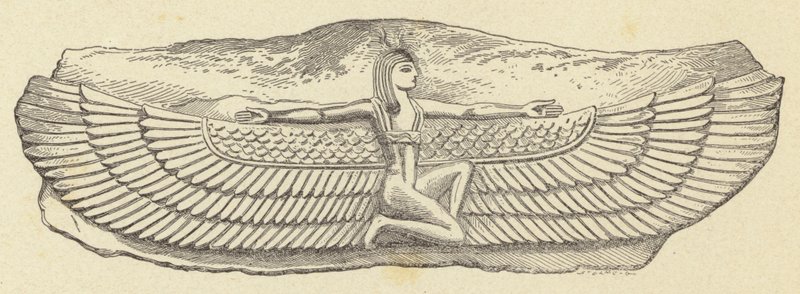 Figura volante egiziana da French School