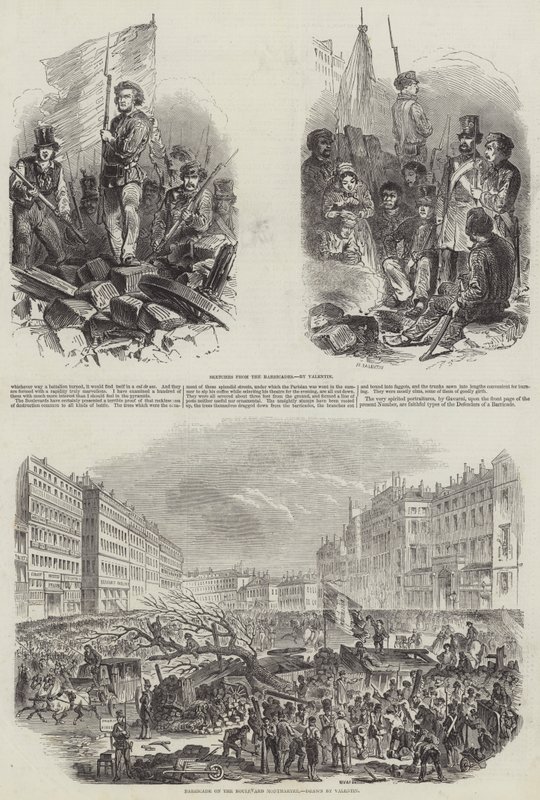 Rivoluzione Francese del 1848 da French School
