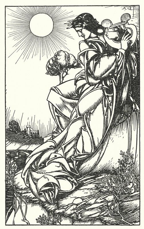 Illustrazione per In Memoriam di Tennyson (incisione) da A. Garth Jones