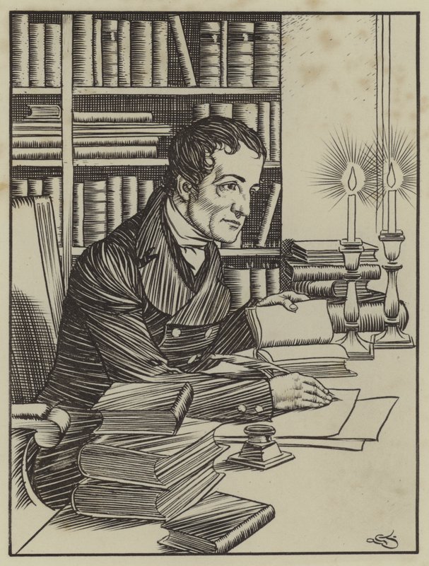 Illustrazione per The Essays of Elia di Charles Lamb da A. Garth Jones